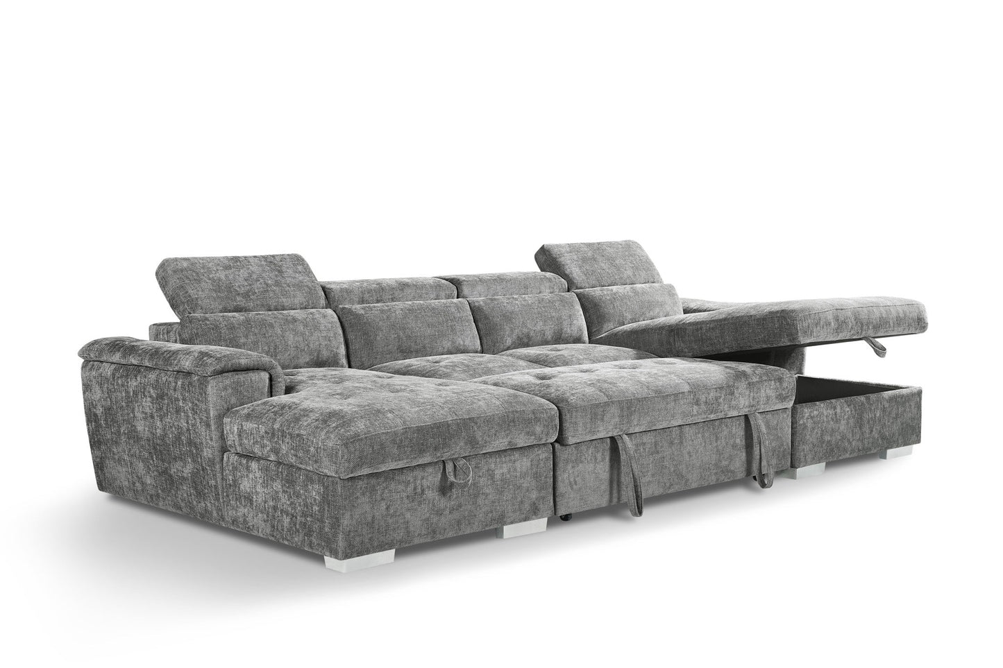 Alaya Sofabed Grey U Shape Corner