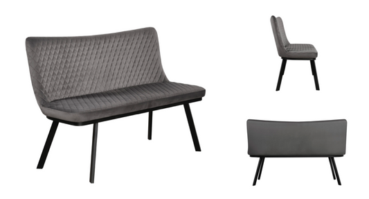 BEN1737 Grey Soft Velvet