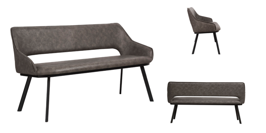 BEN5086-LG Distressed Light Grey PU