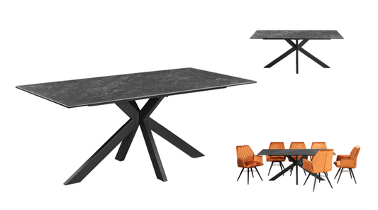 DT1479-1 6mm Sintered Stone (ceramic) Layered On  8mm Glass – Italy Dark Grey – Matt Finish