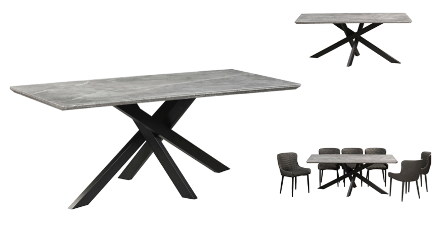 DT1483 6mm Sintered Stone (ceramic) Layered On 34mm Wood – Cement – Matt Finish