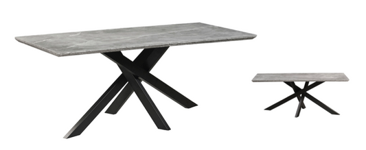 DT1483-1 6mm Sintered Stone (ceramic) Layered On  34mm Wood – Cement – Matt Finish