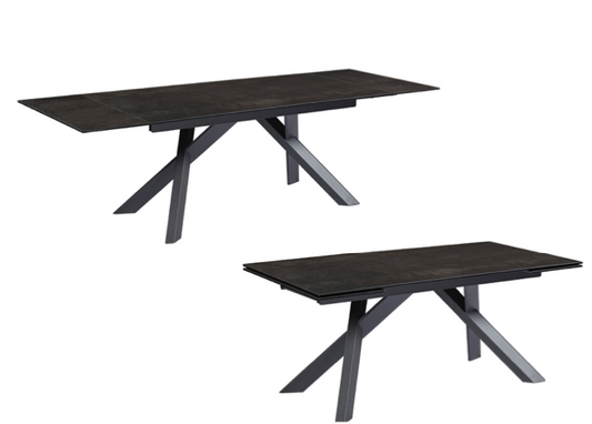 ET2216-1828 Solid 12mm Sintered Stone (ceramic)End Pull Out Extending Table