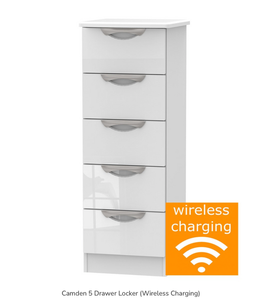 Camden 5 Drawer Locker (Wireless Charging)