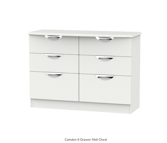 Camden 6 Drawer Midi Chest