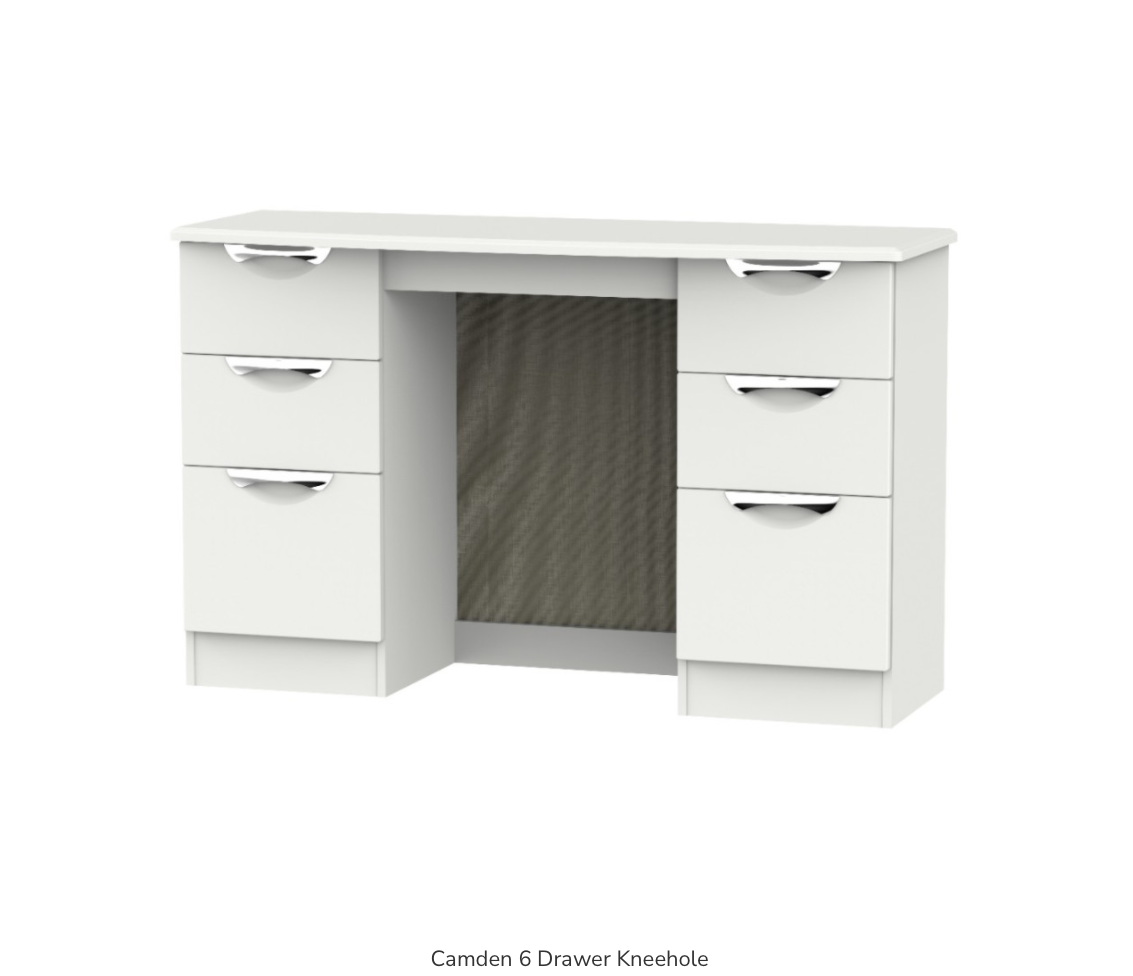 Camden 6 Drawer Kneehole