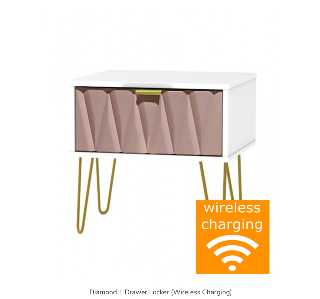 Diamond 1 Drawer Locker (Wireless Charging)