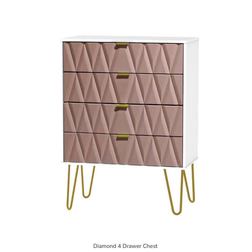 Diamond 4 Drawer Chest