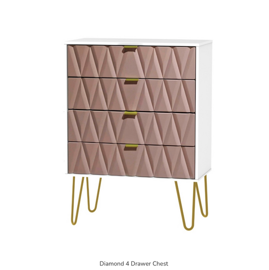 Diamond 4 Drawer Chest