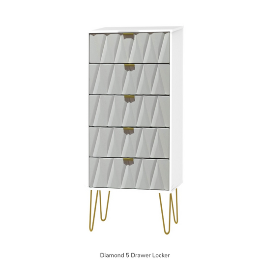 Diamond 5 Drawer Locker