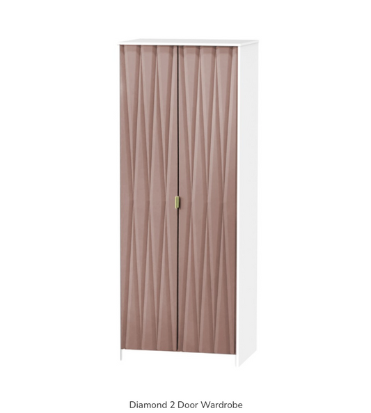 Diamond 2 Door Wardrobe
