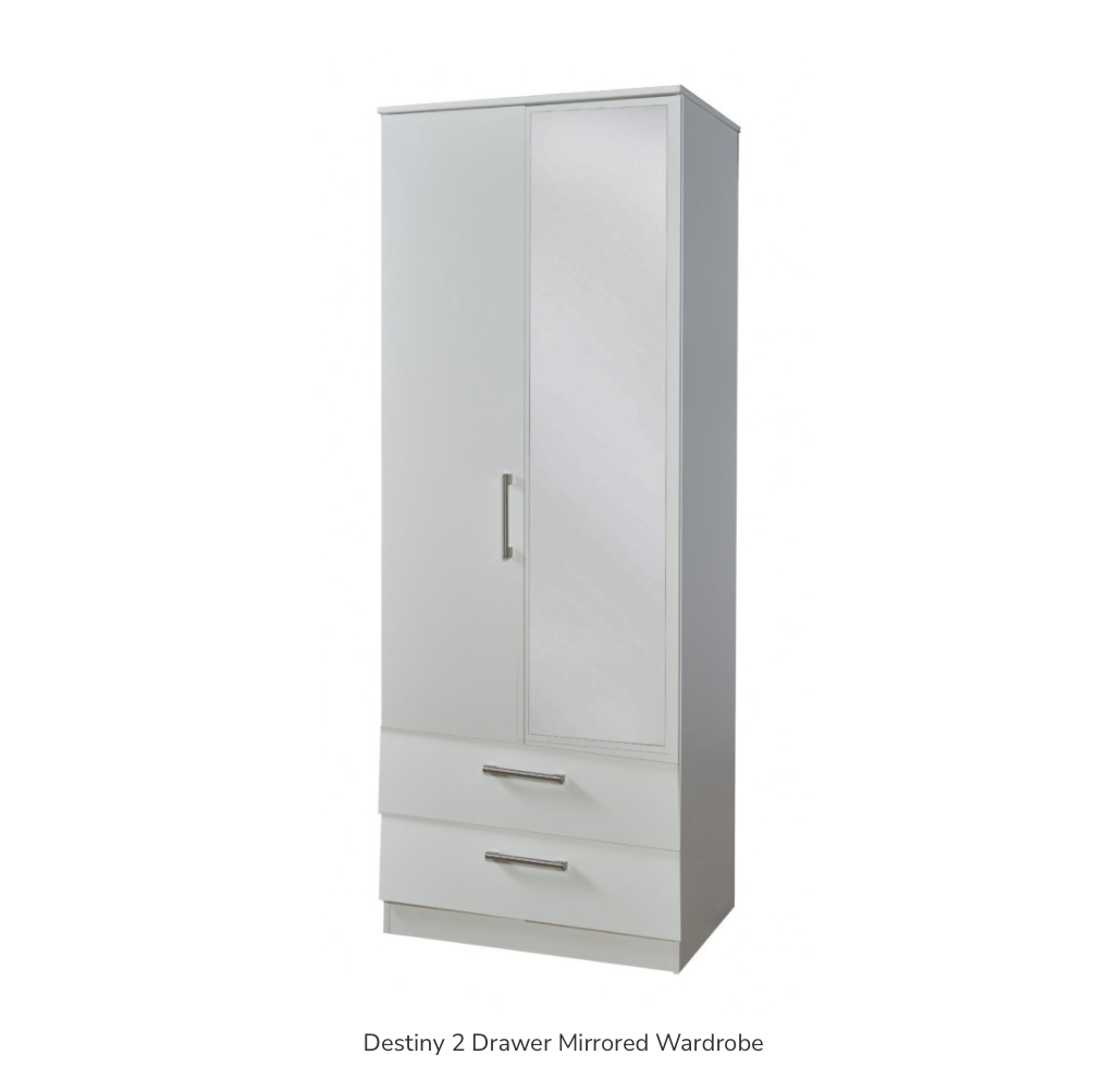 Destiny 2 Drawer Mirrored Wardrobe