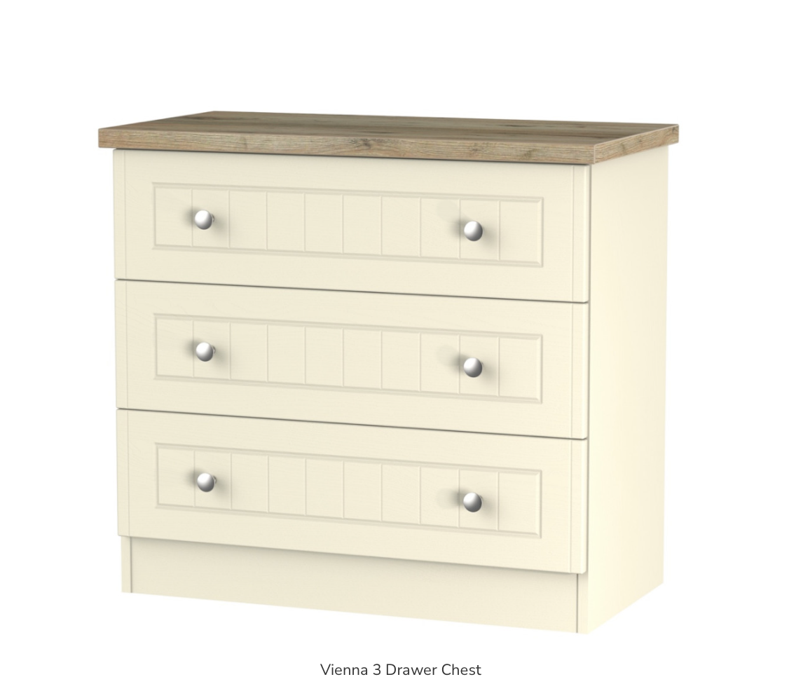 Vienna 3 Drawer Chest