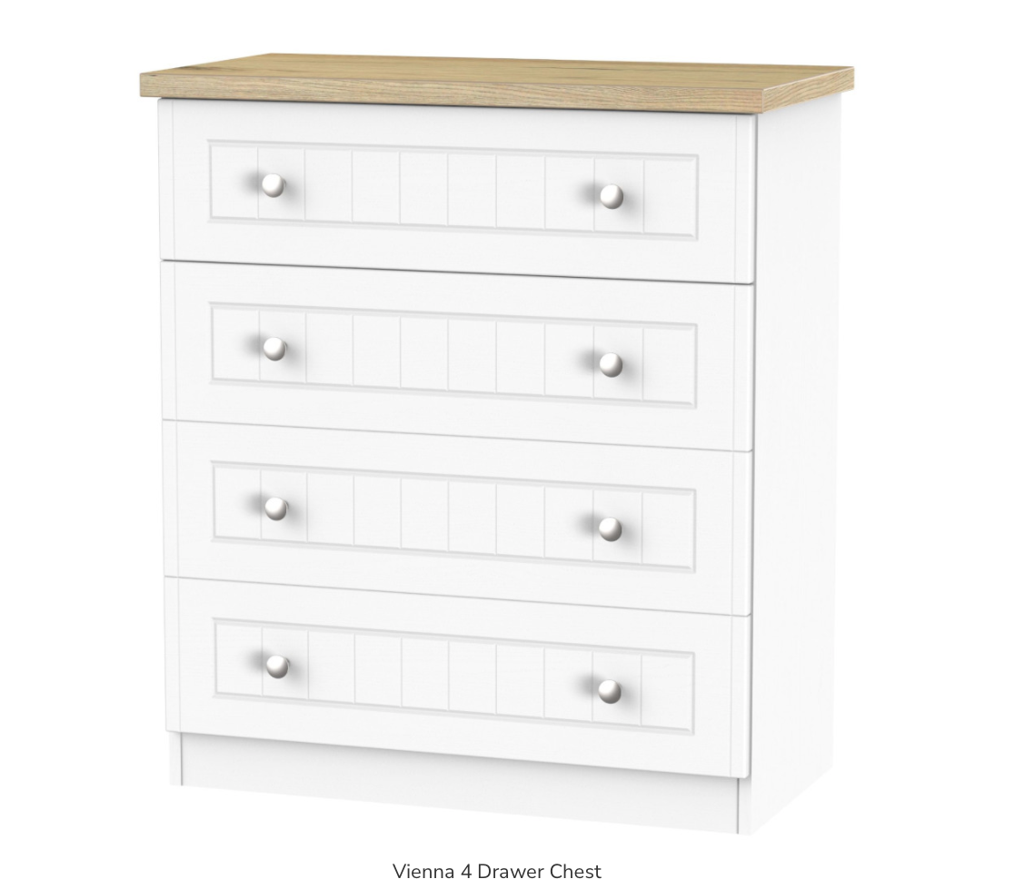 Vienna 4 Drawer Chest