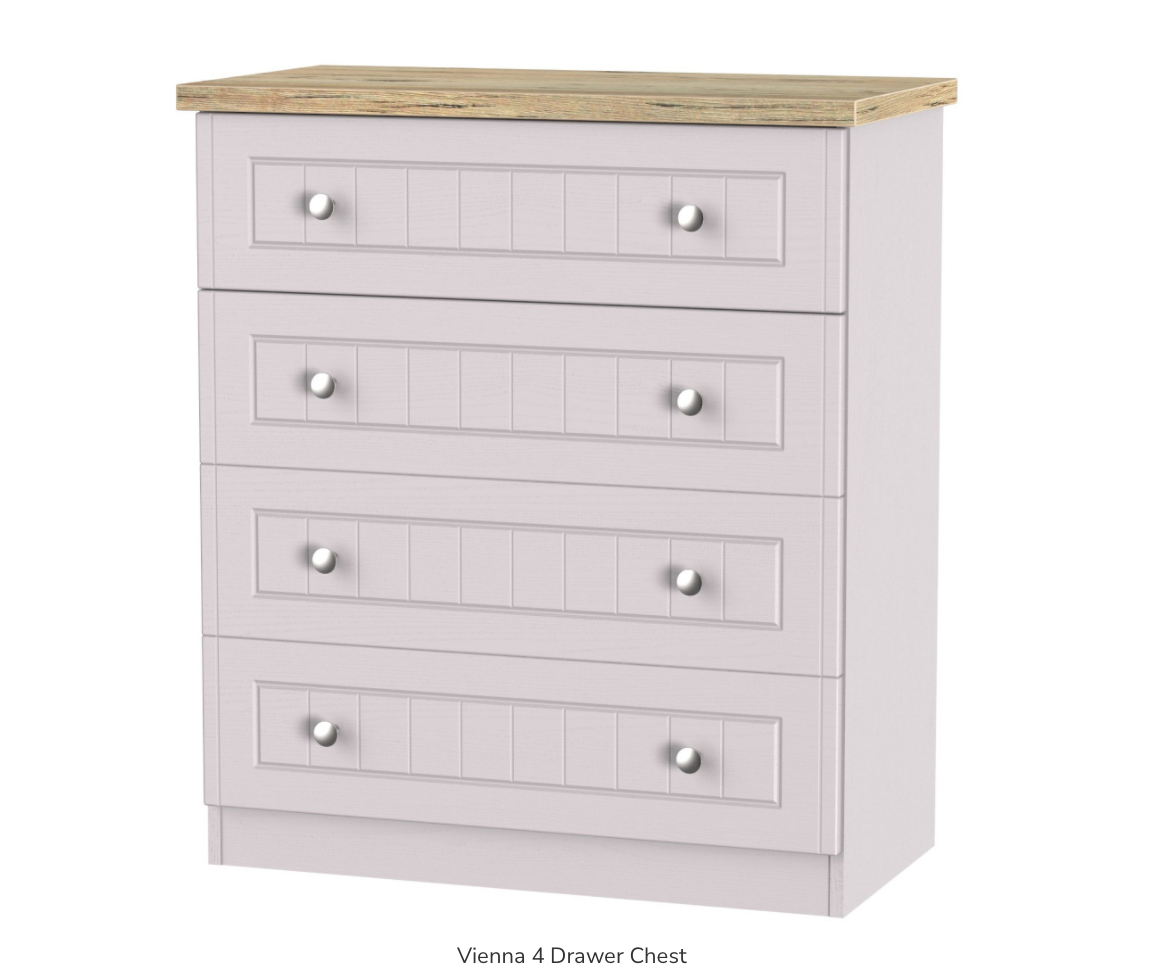 Vienna 4 Drawer Chest