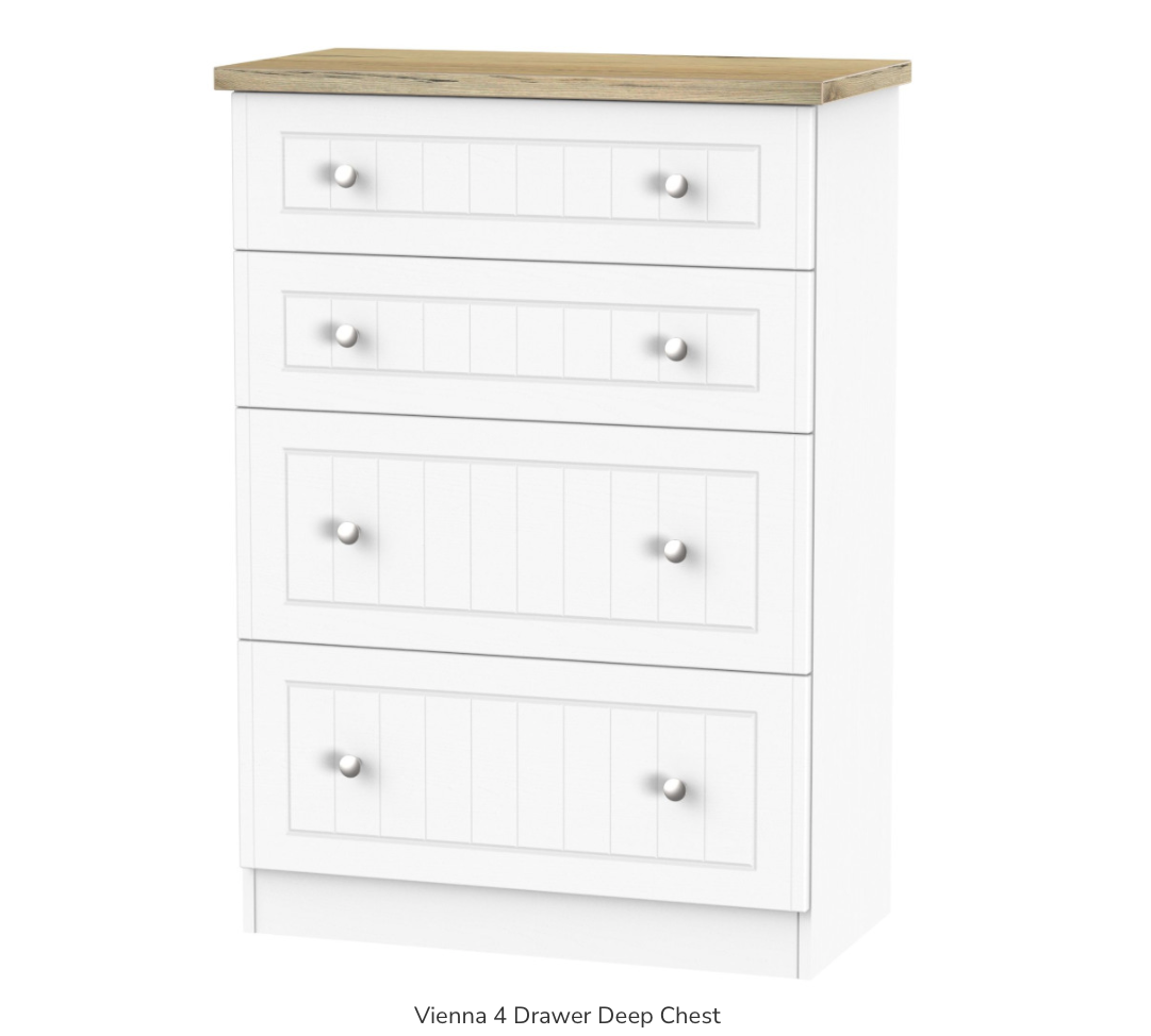 Vienna 4 Drawer Deep Chest