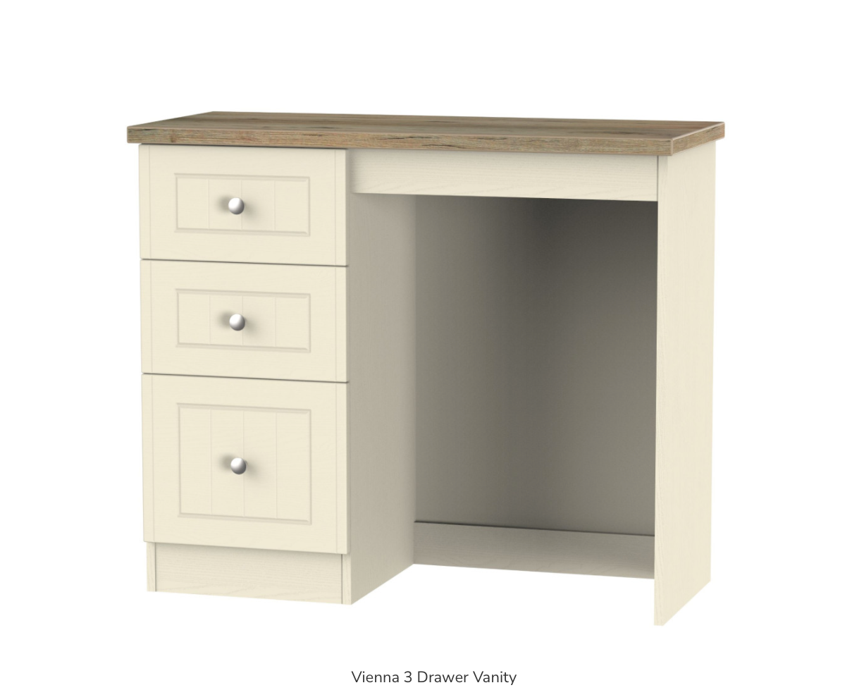 Vienna 3 Drawer Vanity
