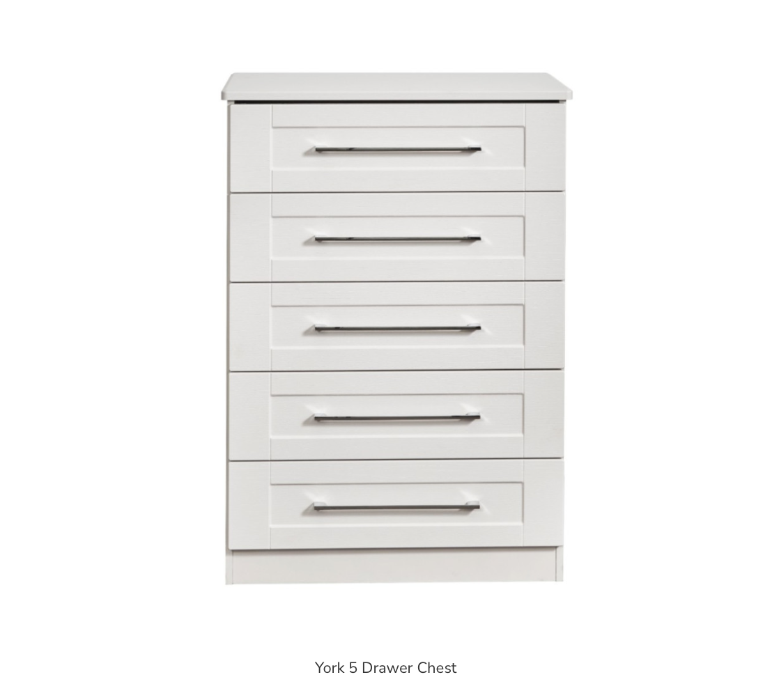 York 5 Drawer Chest