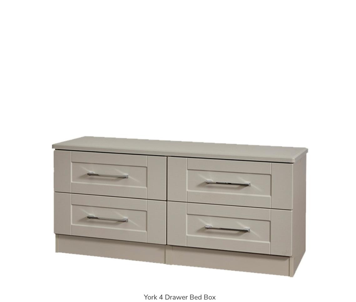 York 4 Drawer Bed Box