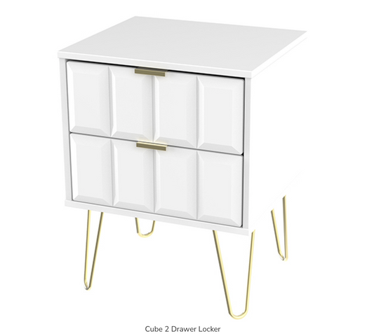 Cube 2 Drawer Locker