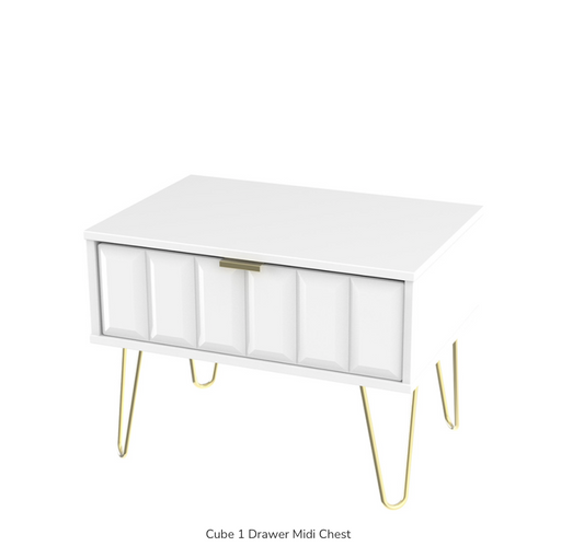 Cube 1 Drawer Midi Chest