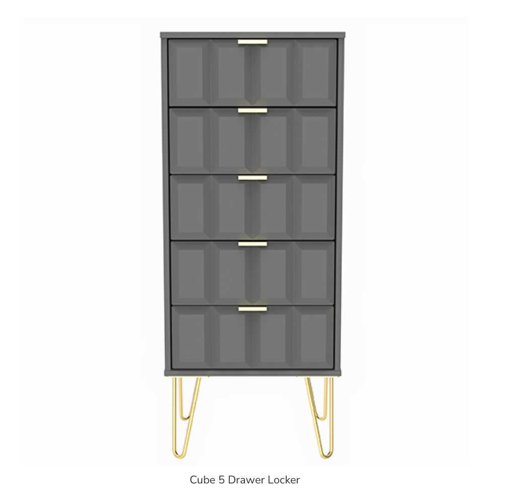 Cube 5 Drawer Locker