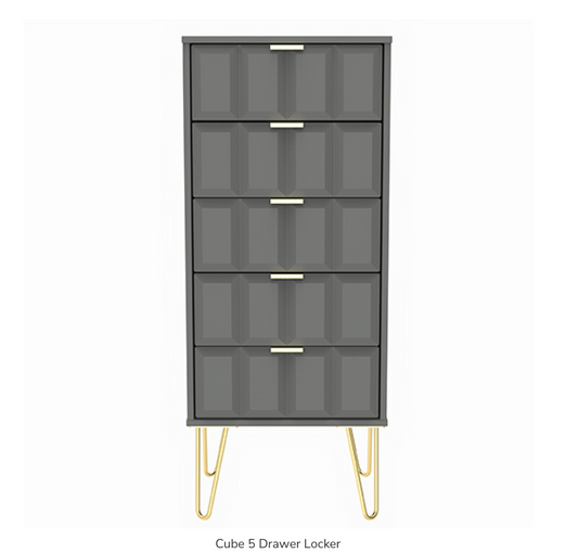 Cube 5 Drawer Locker