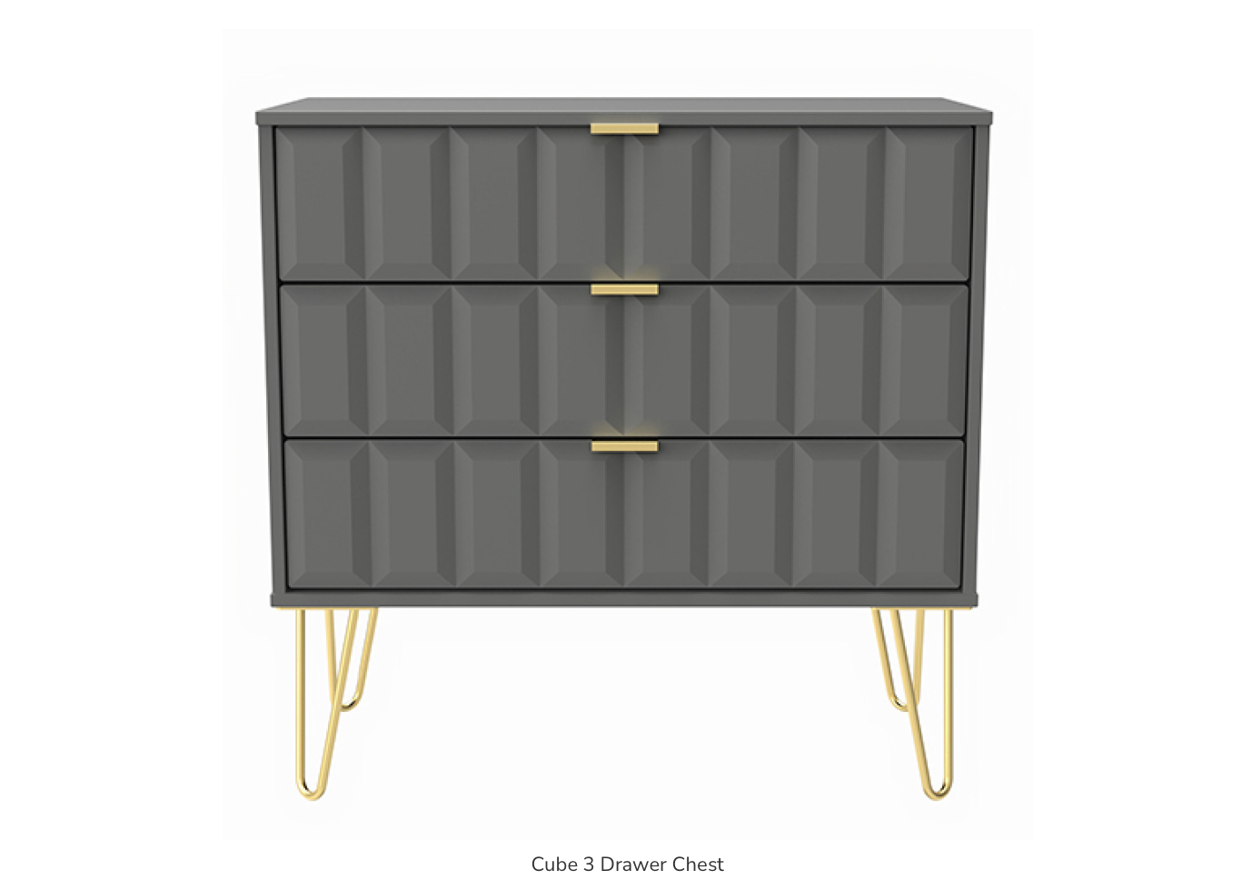 Cube 3 Drawer Chest