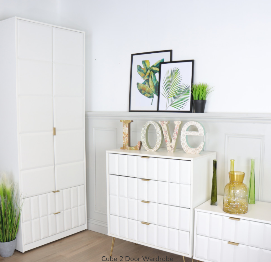 Cube 2 Door Wardrobe