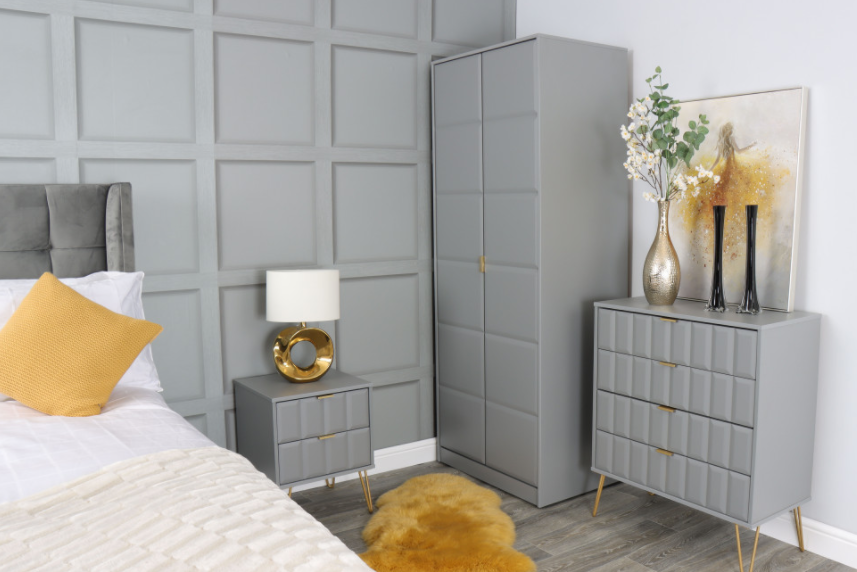 Cube 2 Drawer Wardrobe