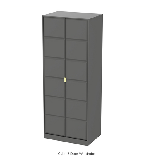 Cube 2 Door Wardrobe
