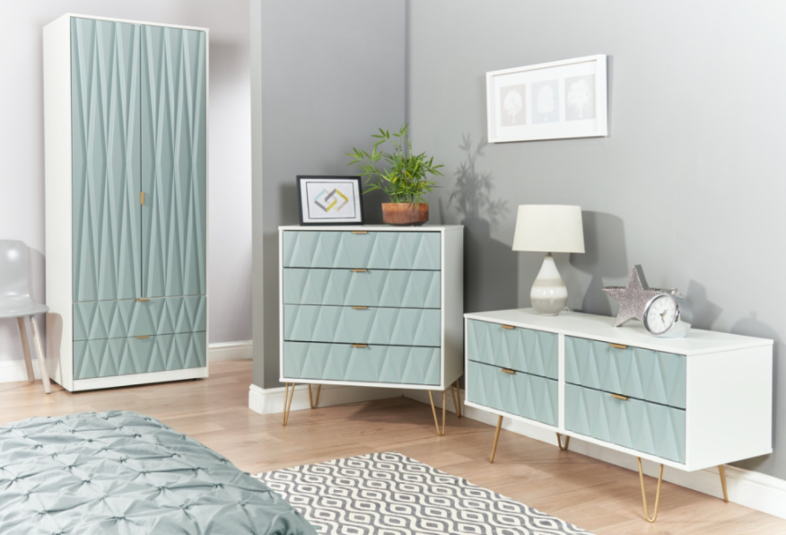 Diamond 6 Drawer Midi Chest