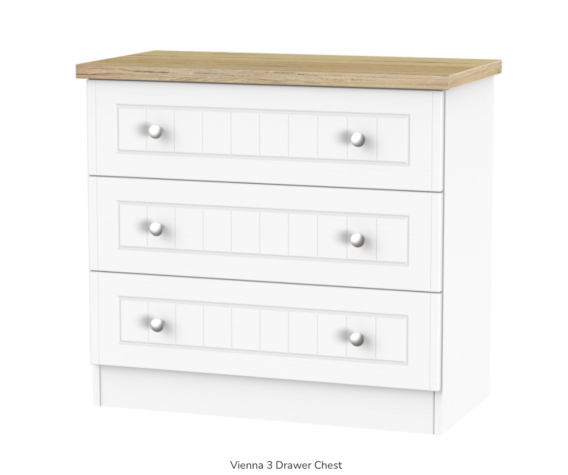 Vienna 3 Drawer Chest