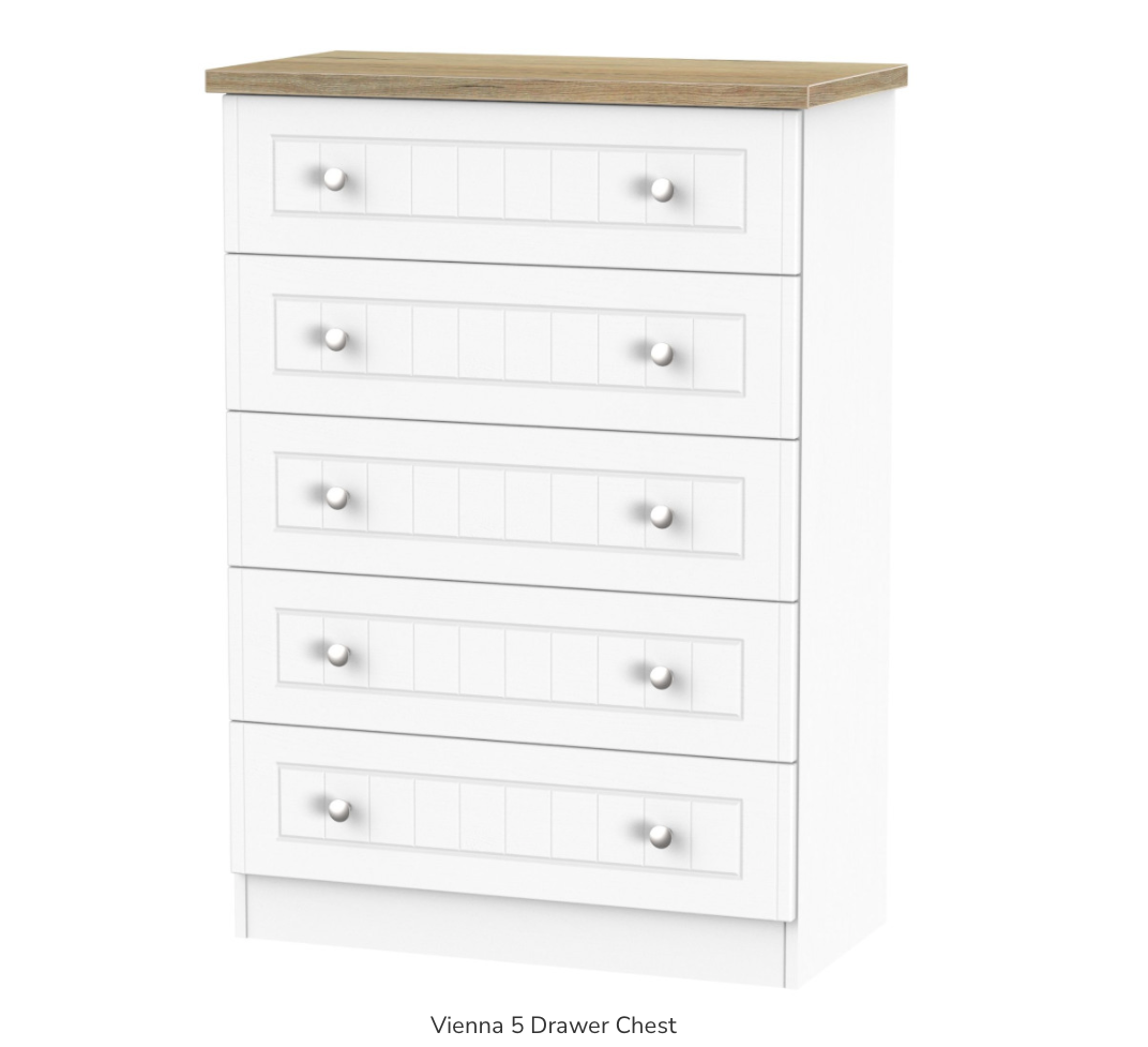 Vienna 5 Drawer Chest
