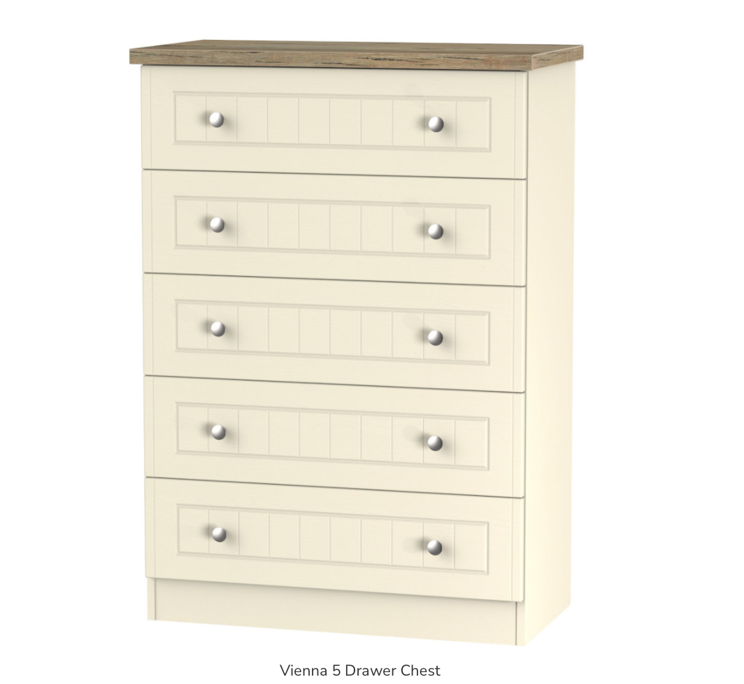 Vienna 5 Drawer Chest