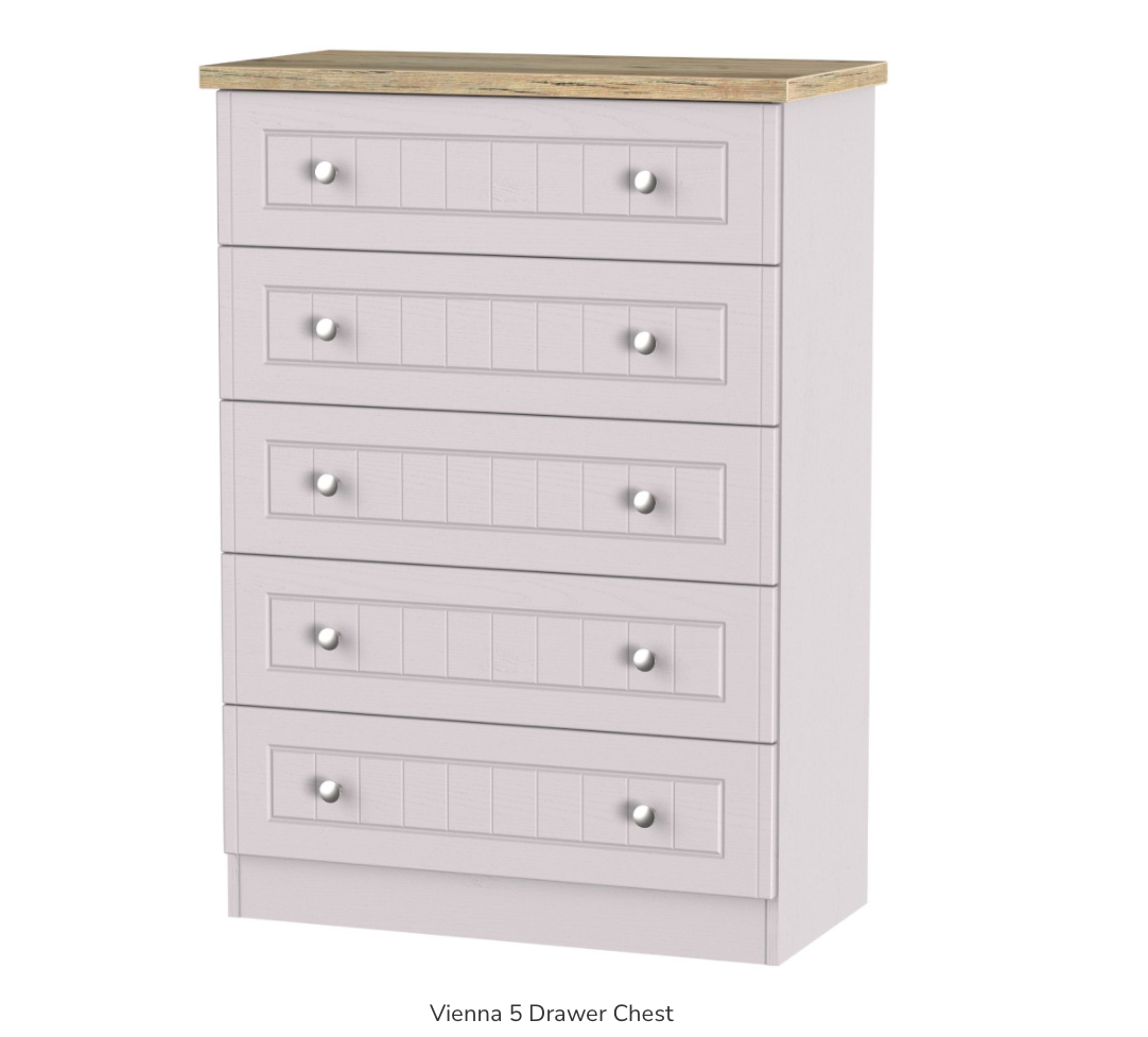 Vienna 5 Drawer Chest