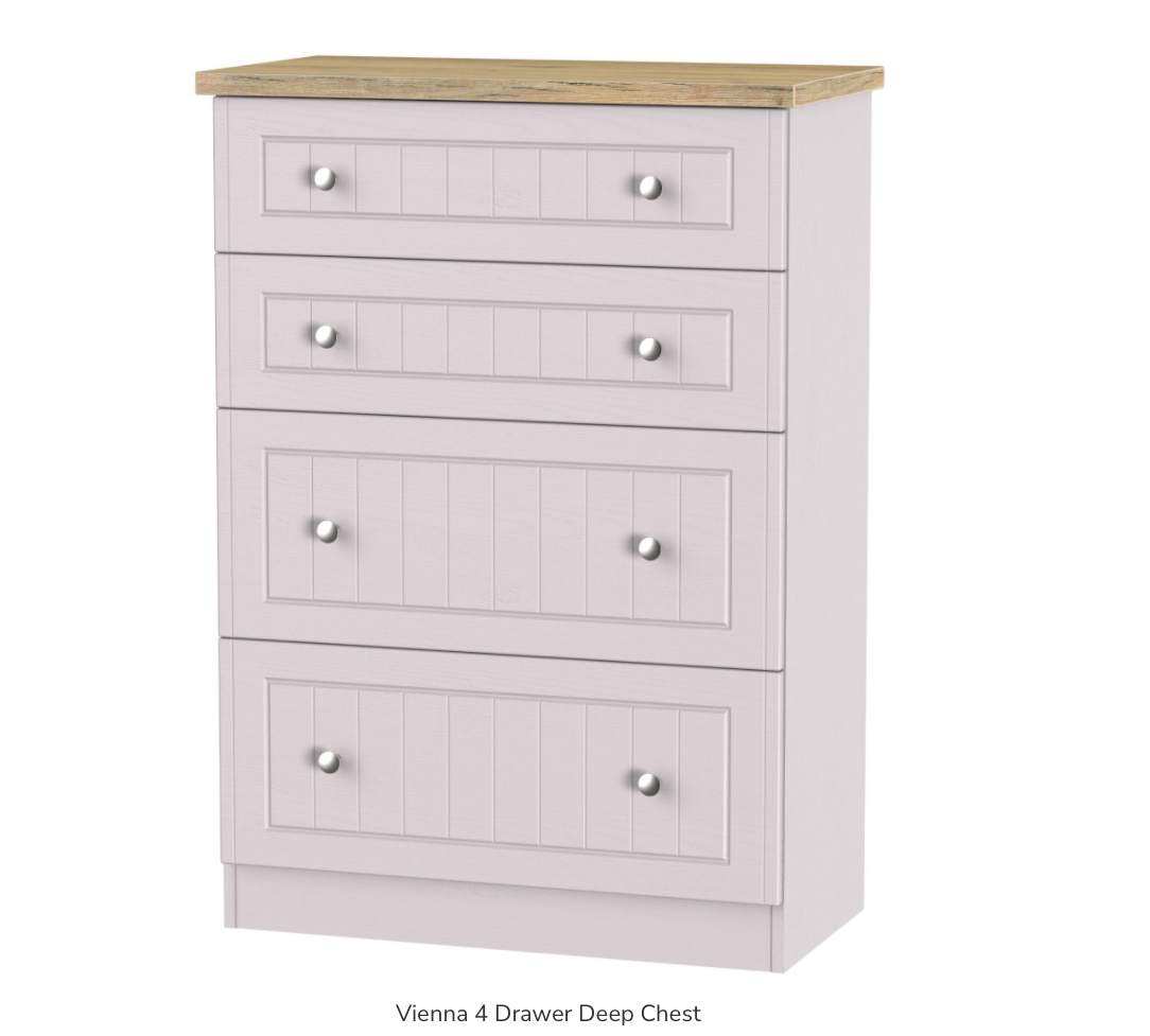 Vienna 4 Drawer Deep Chest