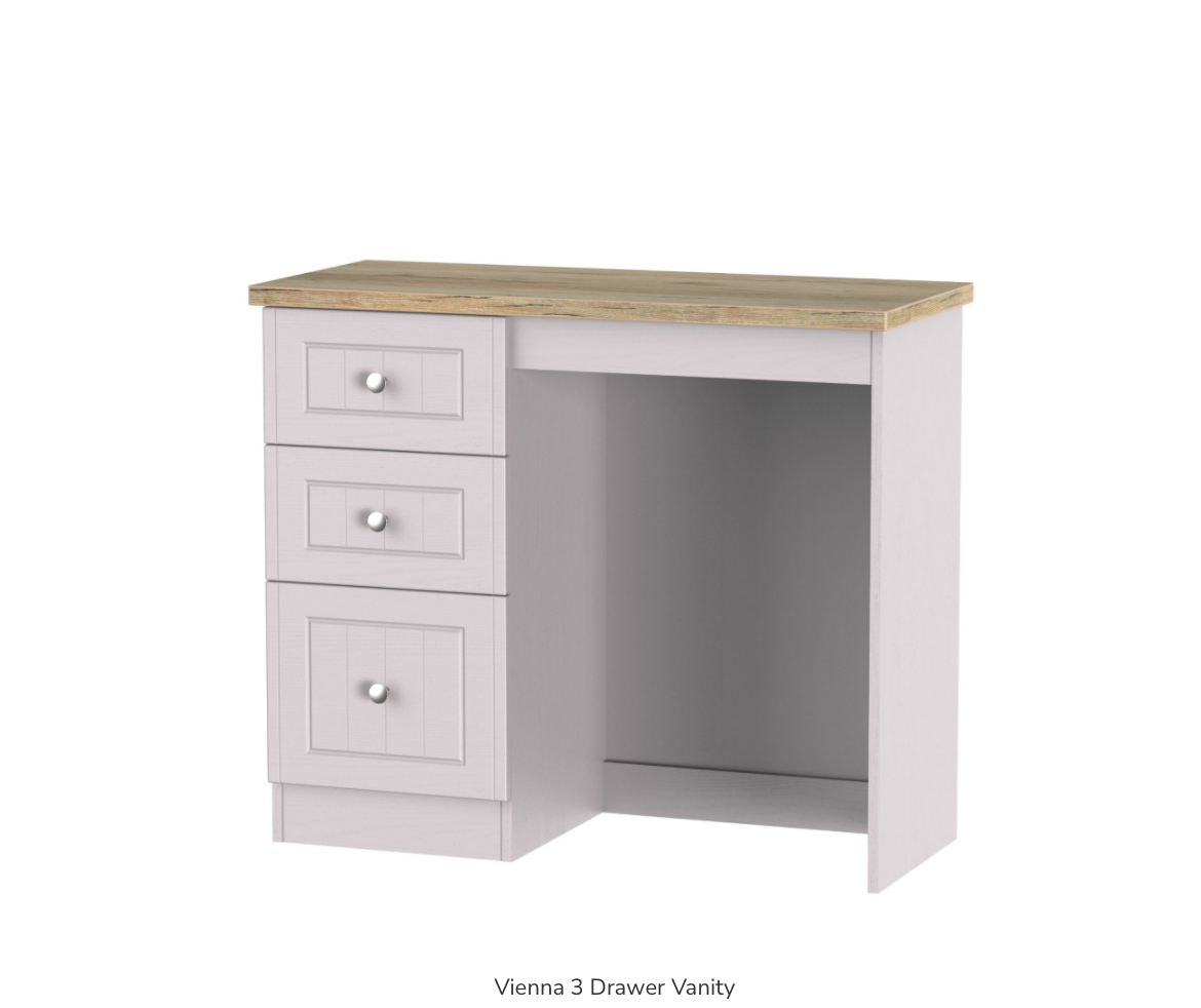Vienna 3 Drawer Vanity