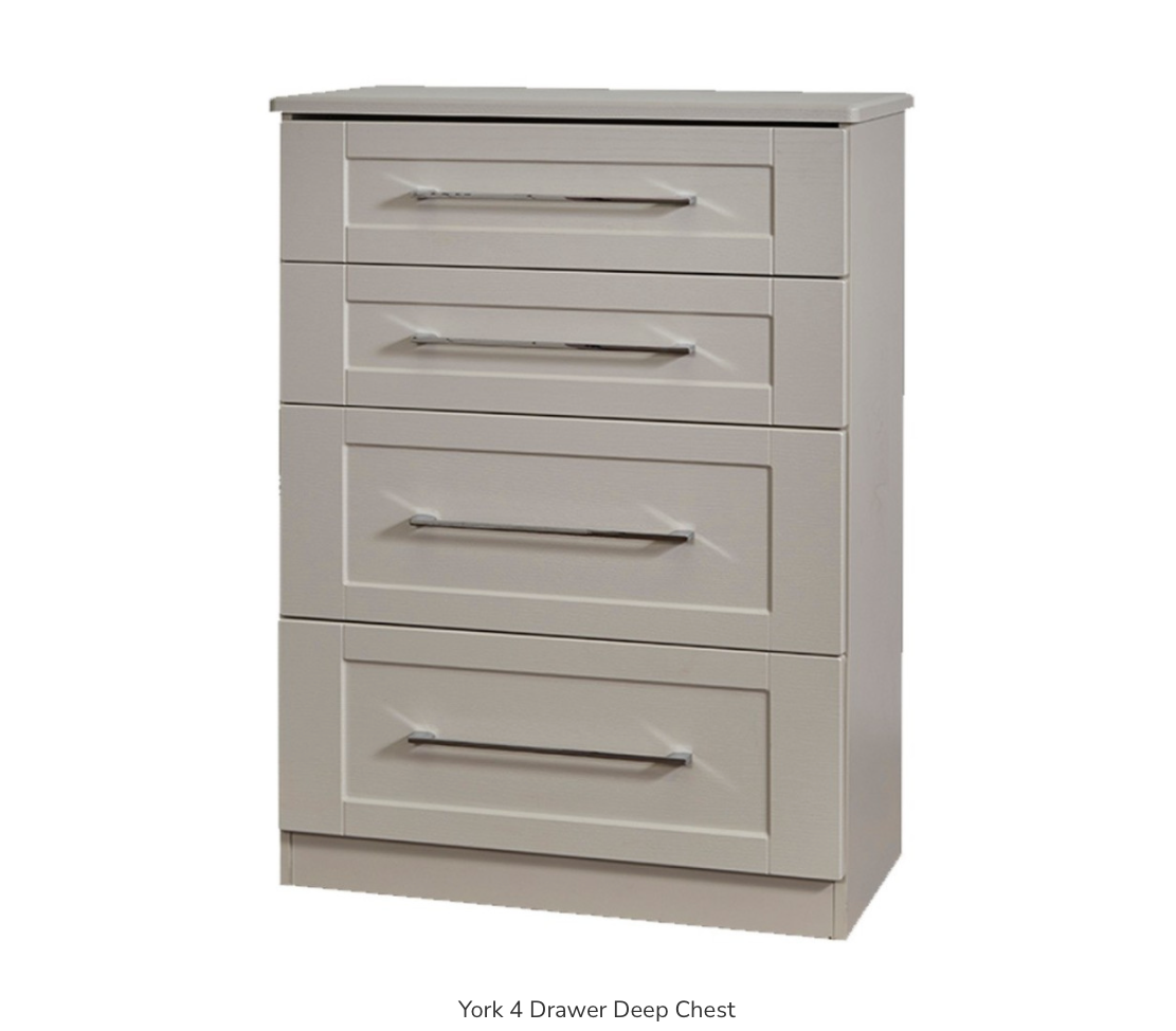 York 4 Drawer Deep Chest