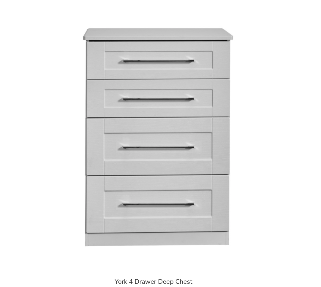 York 4 Drawer Deep Chest