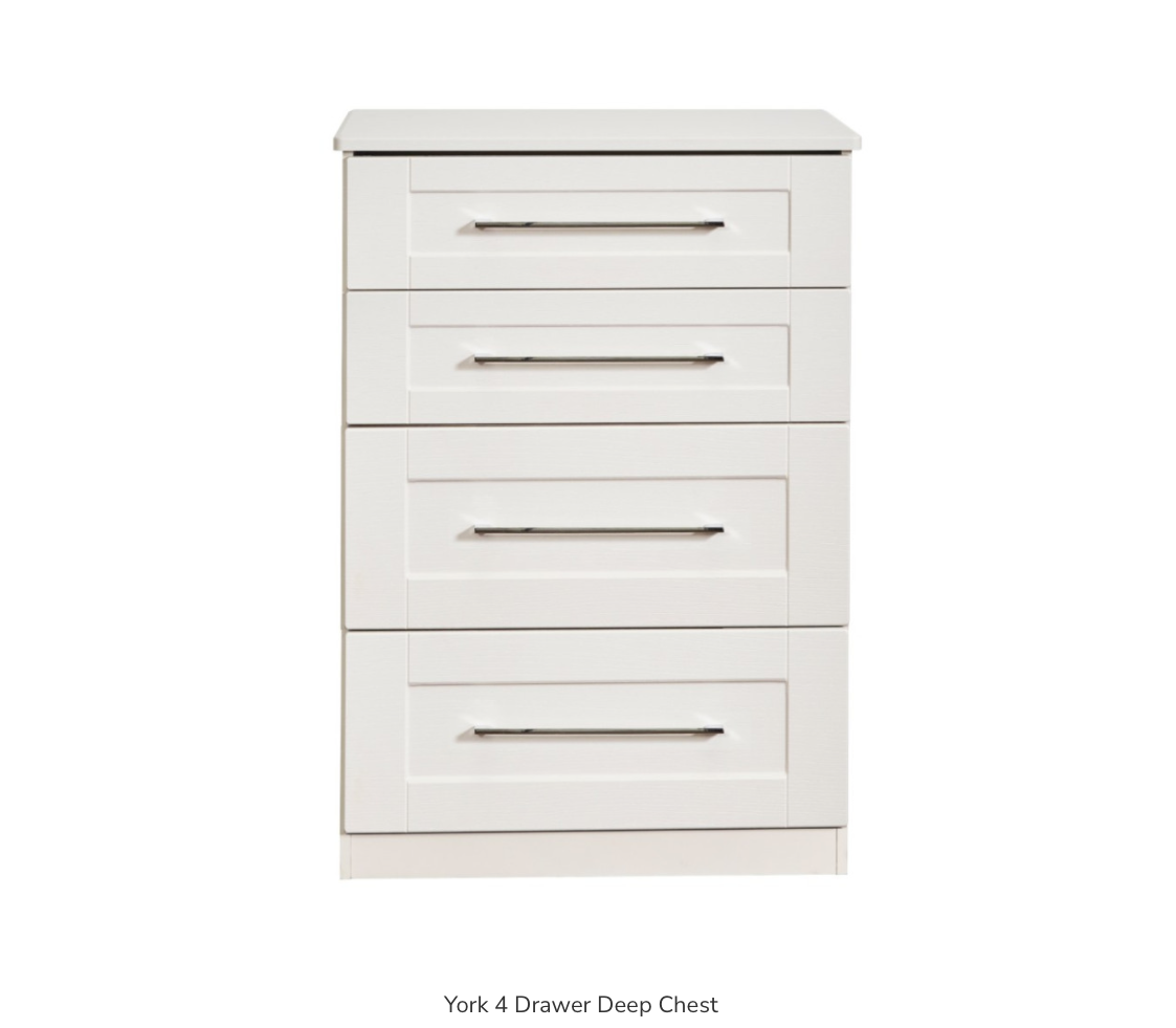 York 4 Drawer Deep Chest