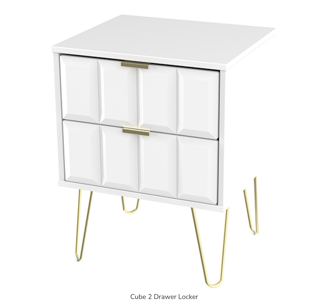 Cube 2 Drawer Locker