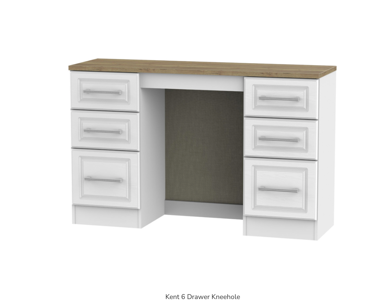 Kent 6 Drawer Kneehole